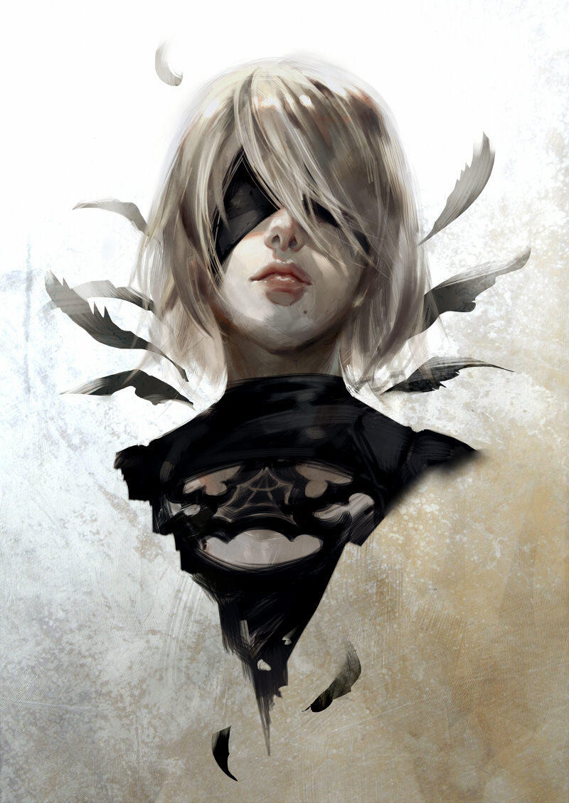 2b (nier and 1 more) drawn by hage2013