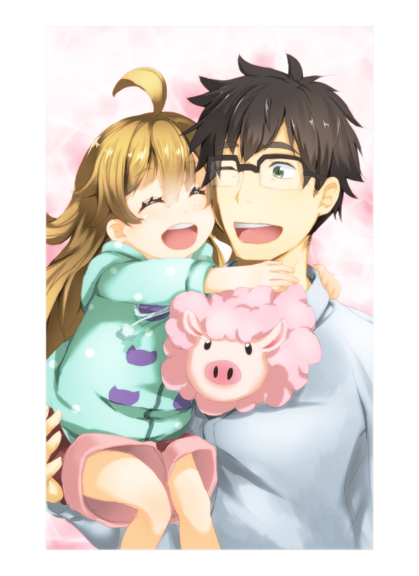inuzuka tsumugi and inuzuka kouhei (amaama to inazuma) drawn by hellnyaa