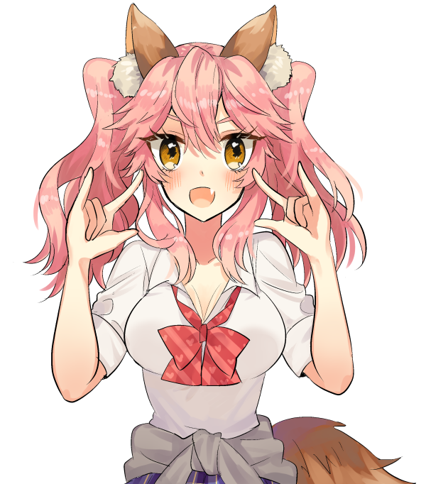 tamamo and tamamo jk (fate and 2 more) drawn by cha_(vcwj3244)