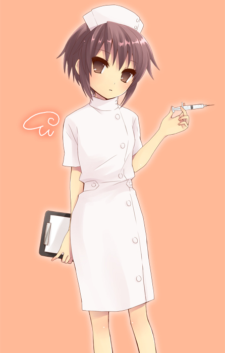 nagato yuki (suzumiya haruhi no yuuutsu) drawn by hijiki_(hijikini)