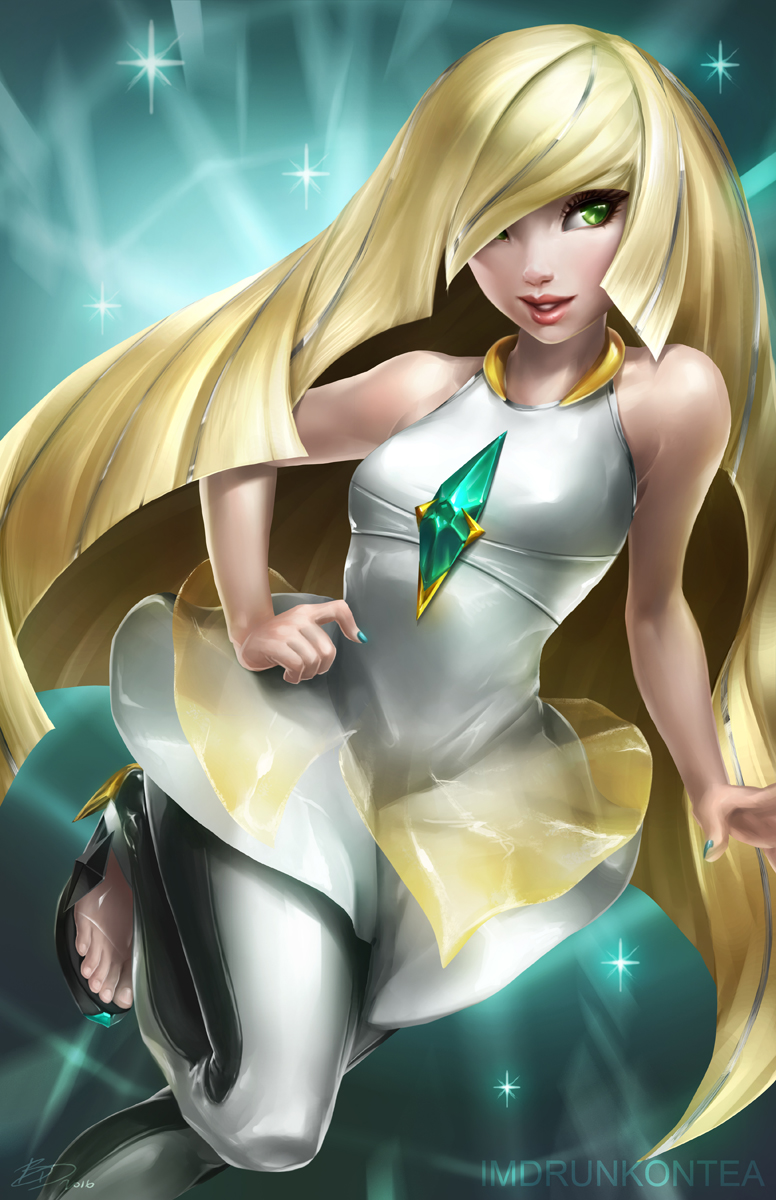 lusamine (pokemon and 1 more) drawn by imdrunkontea