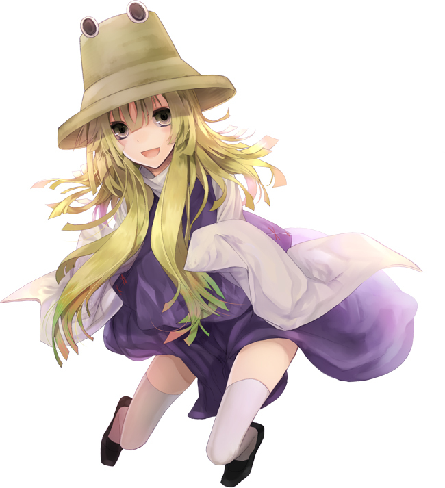 moriya suwako and pyonta (touhou) drawn by shiratama_moyashi