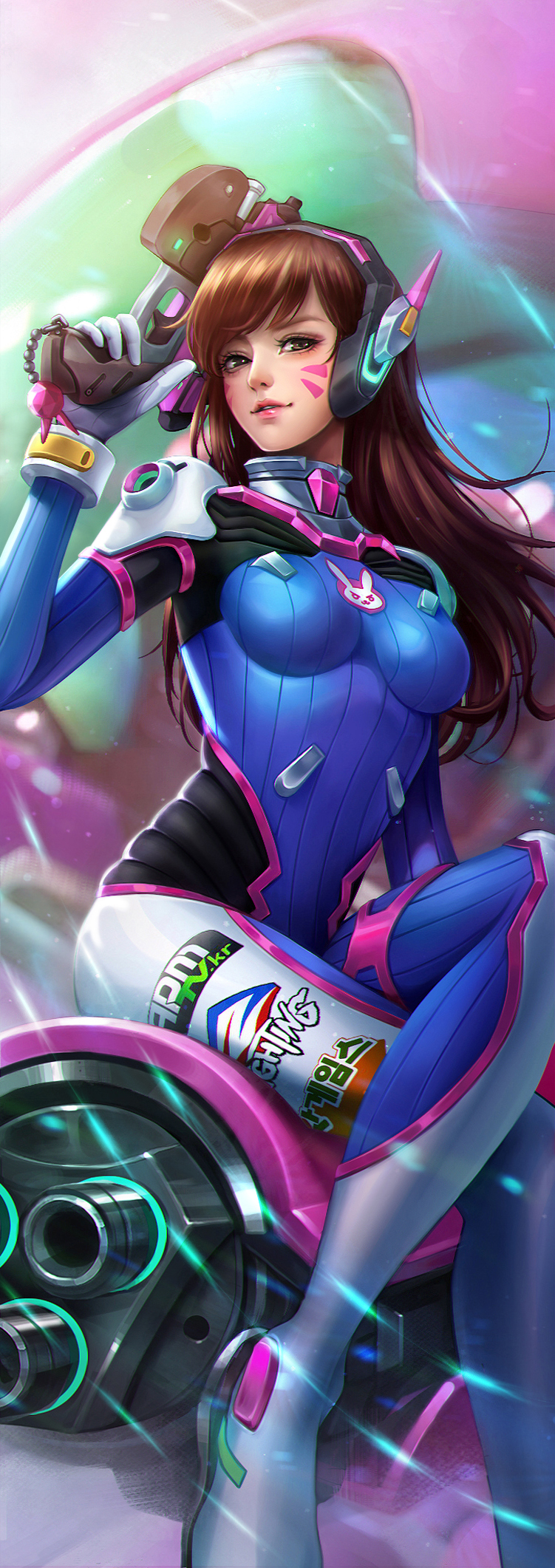 d.va (overwatch and 1 more) drawn by juvia_ho