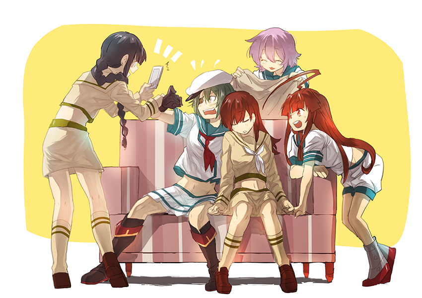 kitakami, ooi, kiso, kuma, tama, and 3 more (kantai collection) drawn by oono_imo
