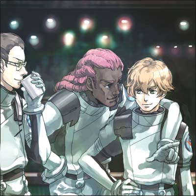 graham aker, howard mason, and daryl dodge (gundam and 1 more) drawn by shirahama_kamome