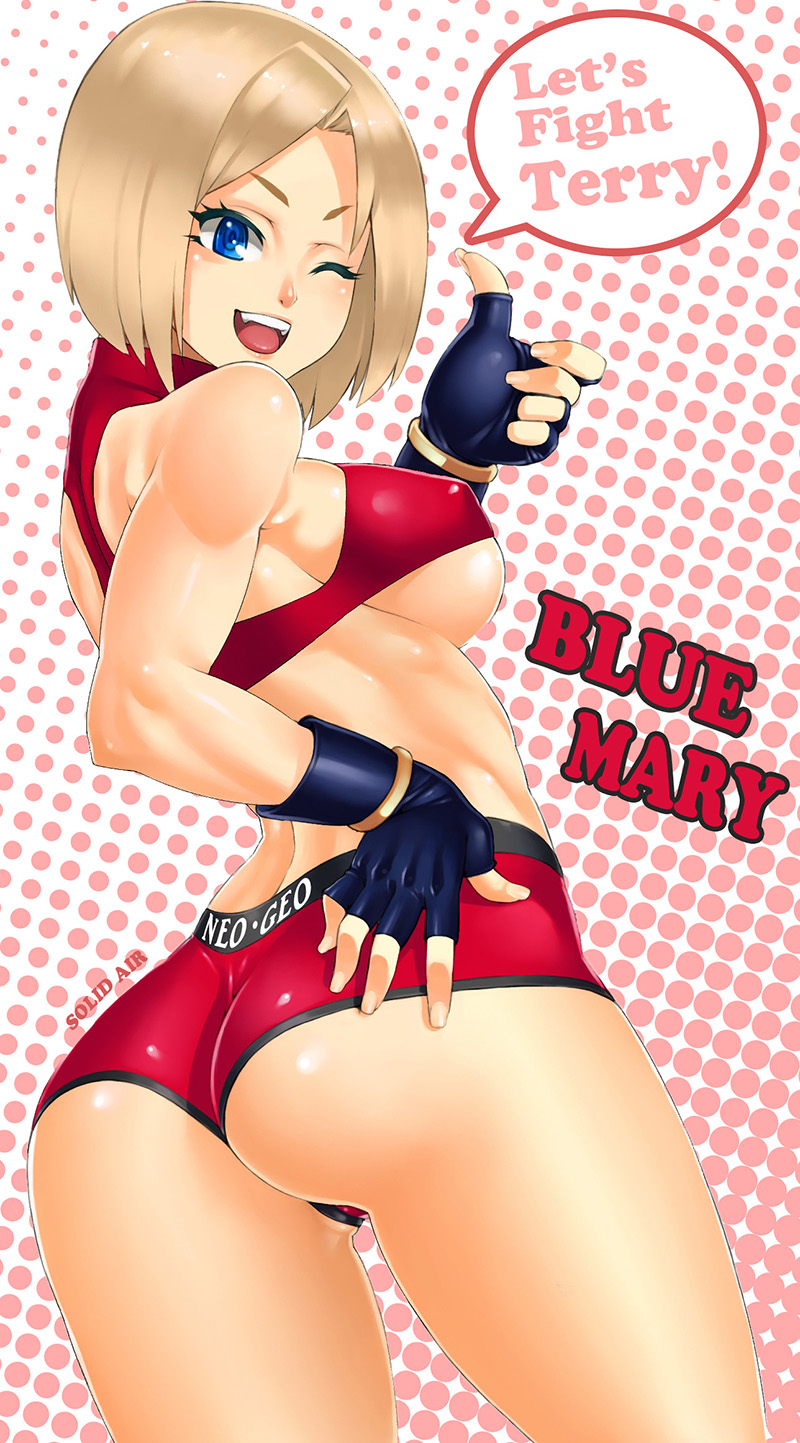blue mary (the king of fighters and 2 more) drawn by zonda_(solid_air)