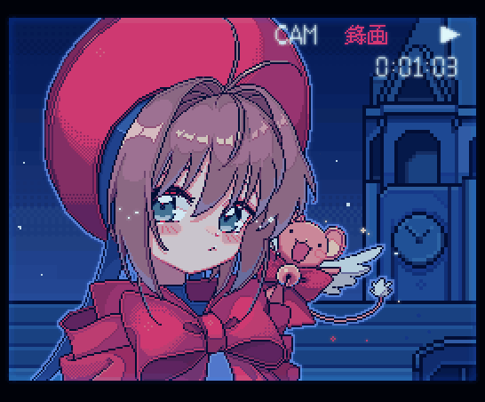 kinomoto sakura and kero (cardcaptor sakura) drawn by 2049_(hh5566)