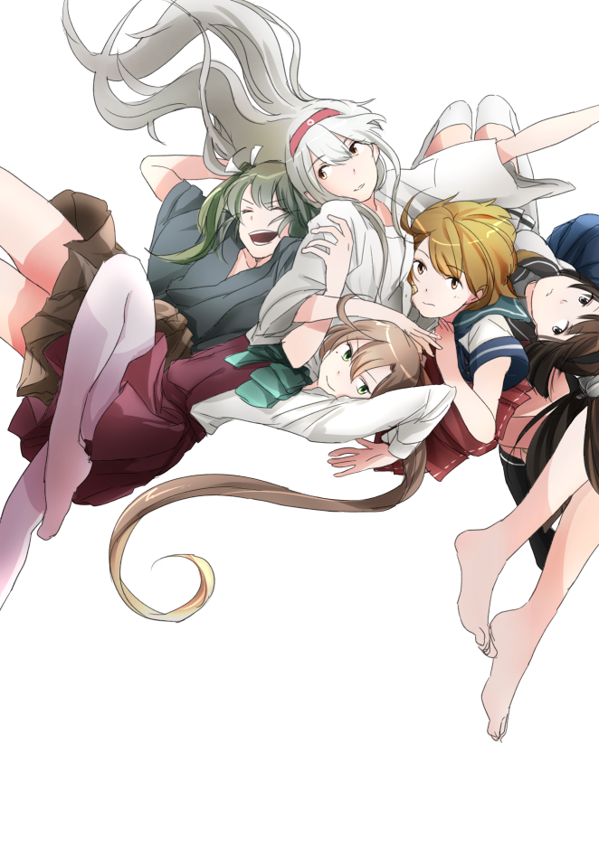 zuikaku, shoukaku, akigumo, oboro, and akizuki (kantai collection) drawn by nora/satou