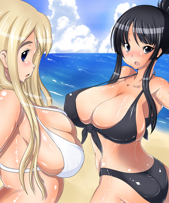akiyama mio and kotobuki tsumugi (k-on!) drawn by kinokoutarou