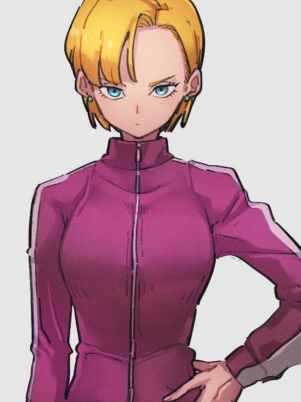 android 18 (dragon ball and 2 more) drawn by kemachiku