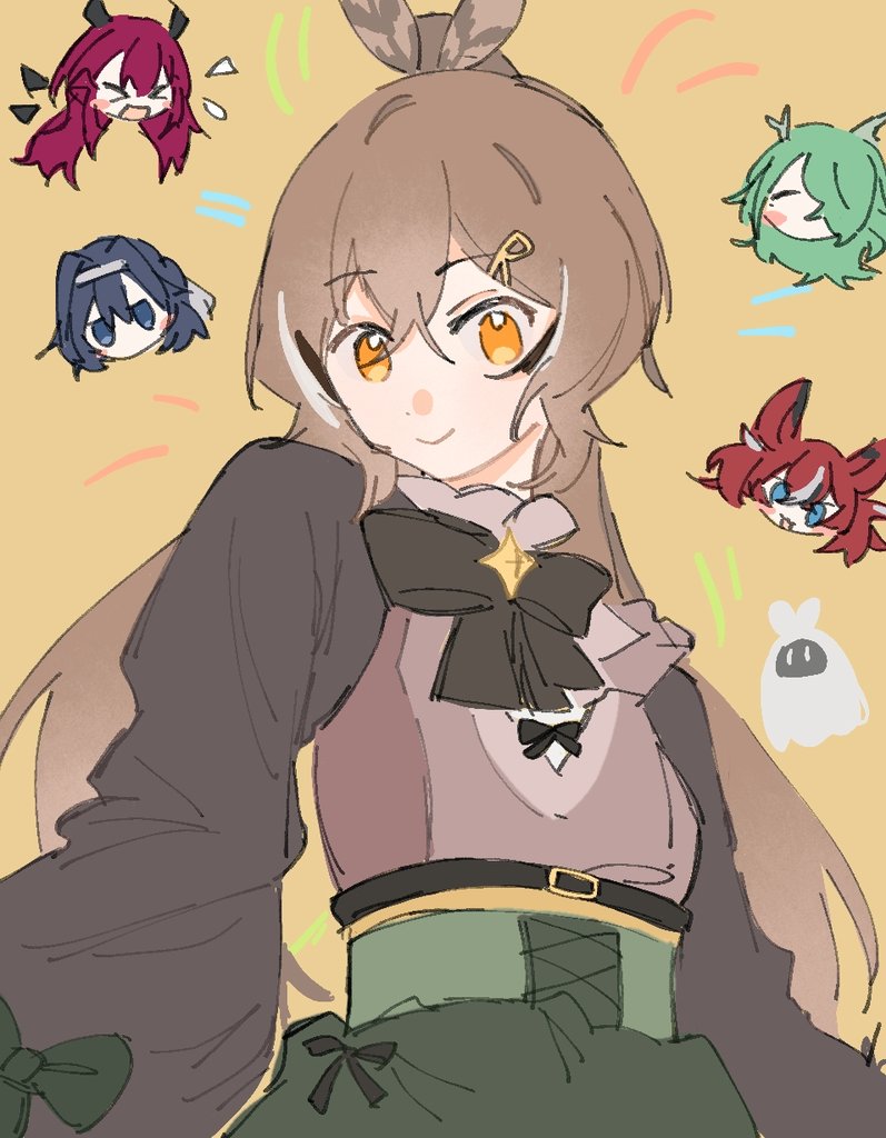ouro kronii, nanashi mumei, hakos baelz, ceres fauna, and irys (hololive and 2 more) drawn by canvas0911