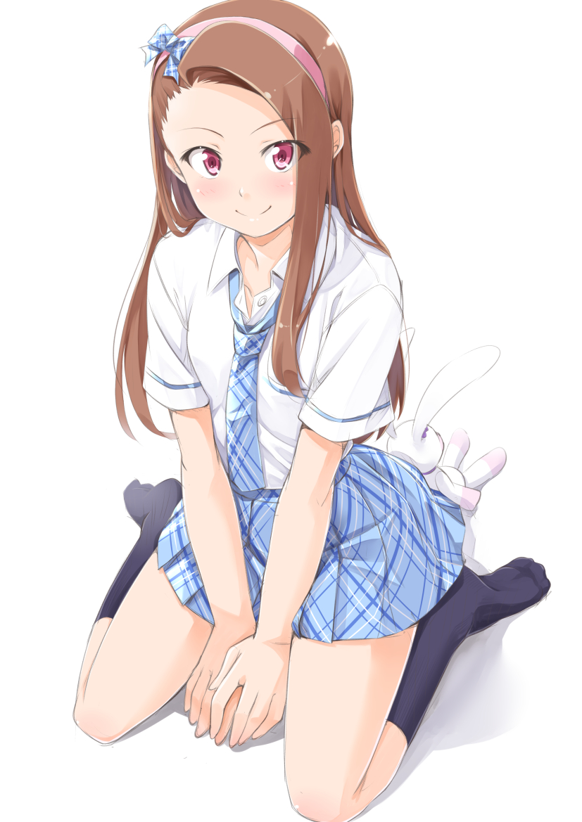 minase iori and usa-chan (idolmaster) drawn by miri_(ago550421)