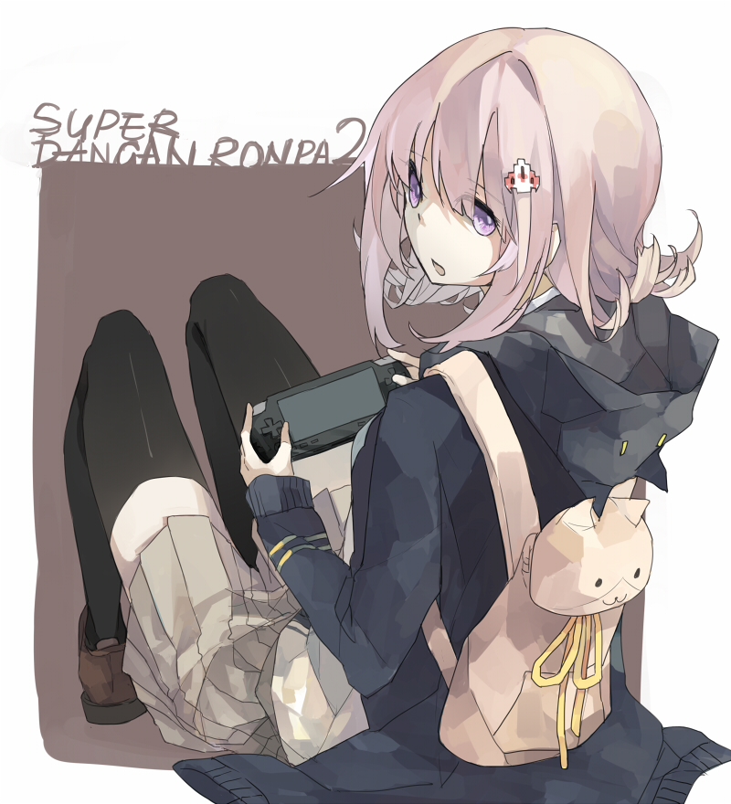 nanami chiaki (danganronpa and 2 more) drawn by shrie