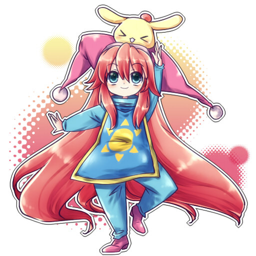 popoi, charlotte, and rabite (seiken densetsu and 2 more) drawn by imahia
