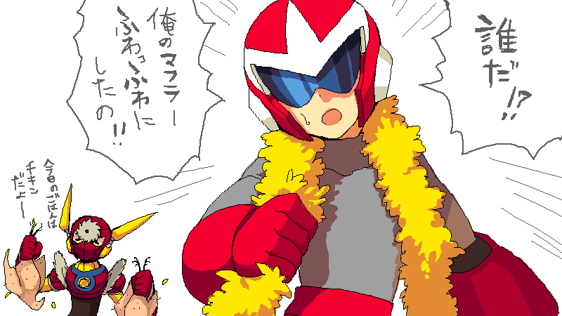 proto man and metal man (mega man and 1 more) drawn by zakki