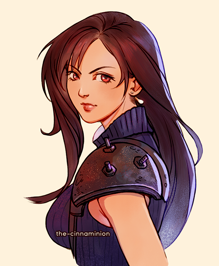 tifa lockhart and cloud strife (final fantasy and 1 more) drawn by thar_chandran