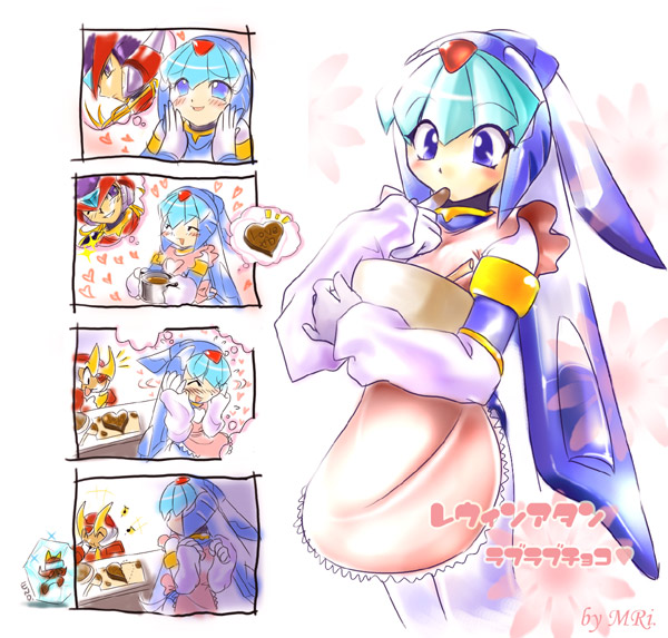 zero, zero(z), fairy leviathan, and fighting fefnir (mega man and 1 more) drawn by mri