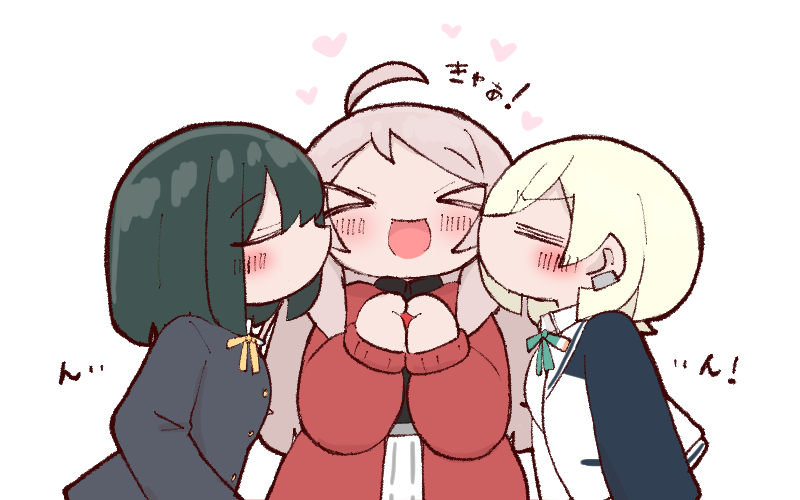 mifune shioriko, zhong lanzhu, and mia taylor (love live! and 1 more) drawn by shiokara_(ganba_rubys)