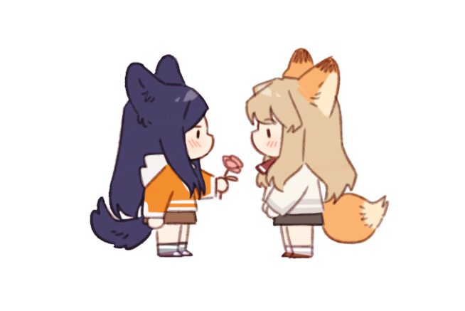 kuga natsuki and fujino shizuru (my-hime) drawn by guri_gom