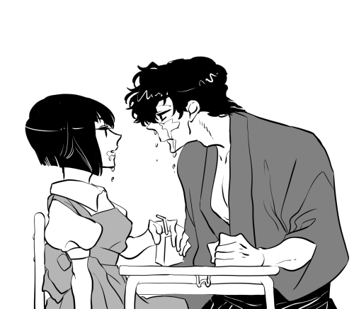 tendou nabiki and kunou tatewaki (ranma 1/2) drawn by manako_(nosey)