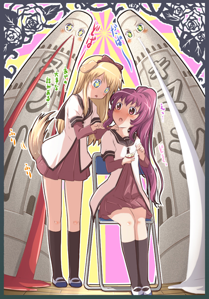 toshinou kyouko, sugiura ayano, ikeda chitose, and ikeda chizuru (yuruyuri) drawn by na!_(na'mr)