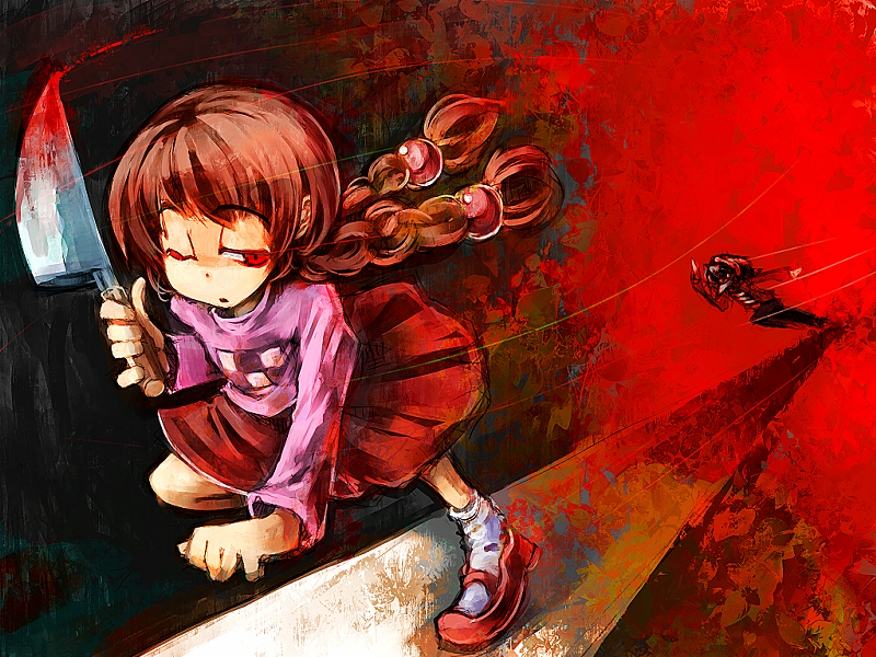 madotsuki and toriningen (yume nikki) drawn by ukyo_rst