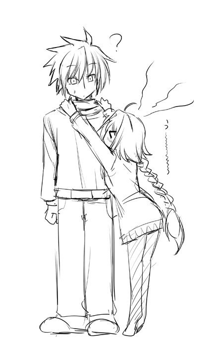 caro ru lushe and erio mondial (lyrical nanoha and 1 more) drawn by hagane_soushi