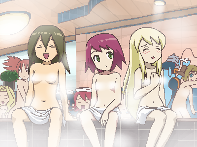sonia strumm, luna platz, mayl sakurai, hope stelar, and ms. madd (mega man and 2 more) drawn by awa