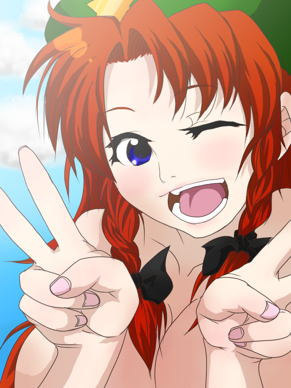 hong meiling (touhou) drawn by bracksheep