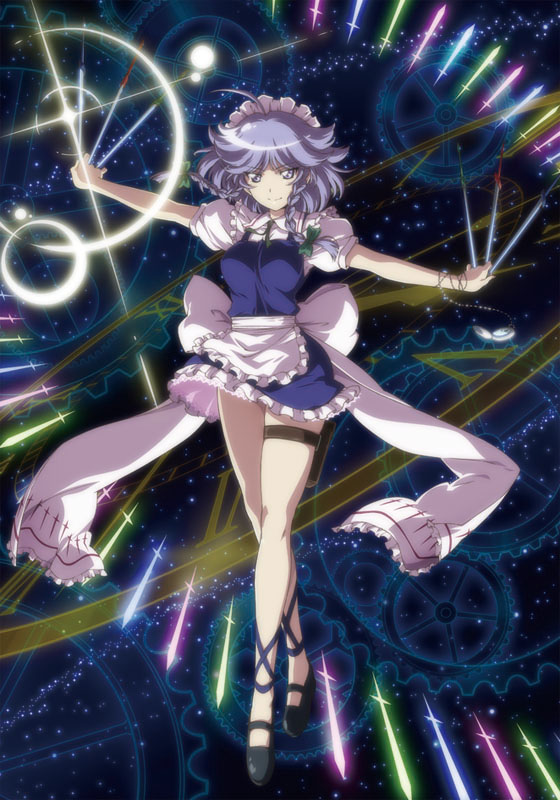 izayoi sakuya (touhou and 1 more) drawn by lunamoon