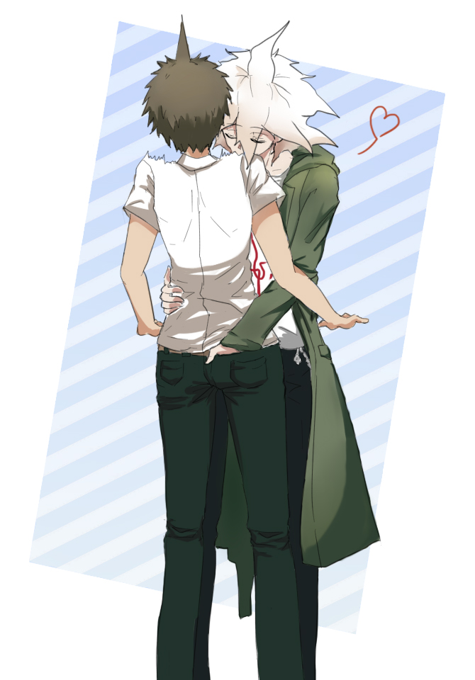 komaeda nagito and hinata hajime (danganronpa and 1 more) drawn by chiem
