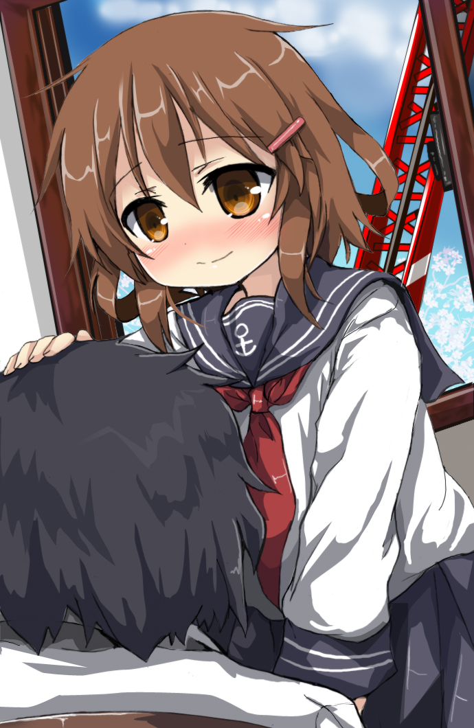 admiral and ikazuchi (kantai collection) drawn by oshiruko_(uminekotei)