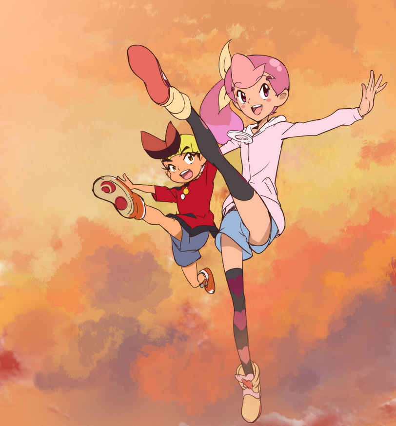 otosaki kanon and tobitatsu haneru (tribe cool crew) drawn by makacoon