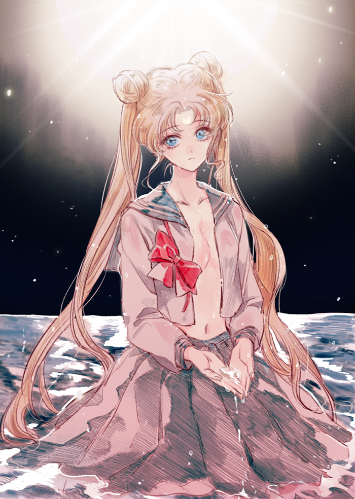 tsukino usagi (bishoujo senshi sailor moon) drawn by ahma