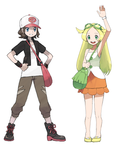 hilda and bianca (pokemon and 1 more) drawn by yamo_(ly)