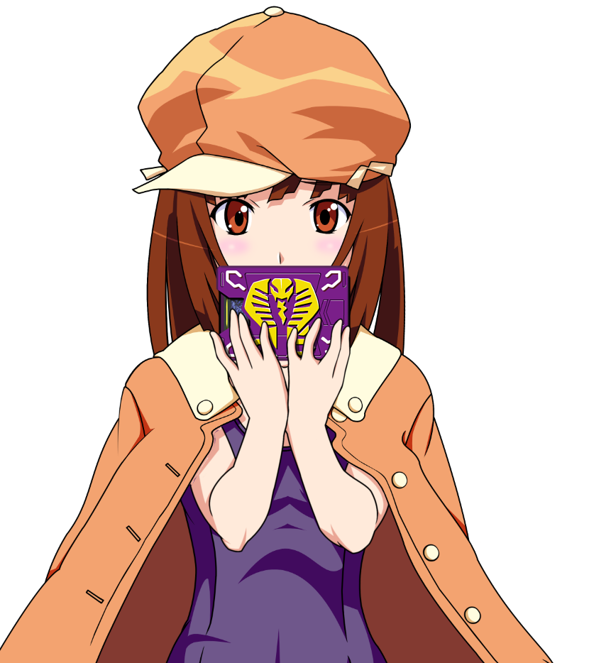 sengoku nadeko and kamen rider ouja (monogatari and 3 more) drawn by min_(westsign2170)