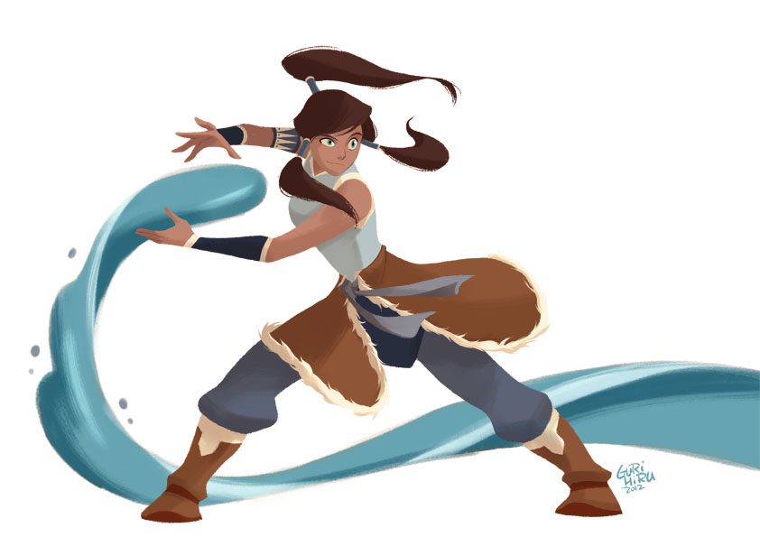 korra (avatar legends and 1 more) drawn by gurihiru