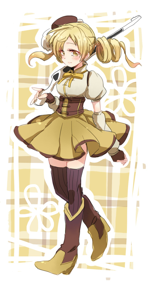 tomoe mami (mahou shoujo madoka magica) drawn by popoin
