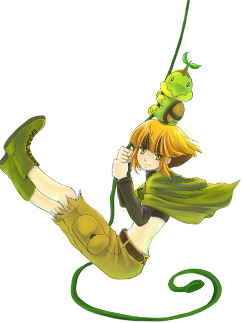 turtwig and gardenia (pokemon and 1 more) drawn by fujimaru_(kinakomucch)