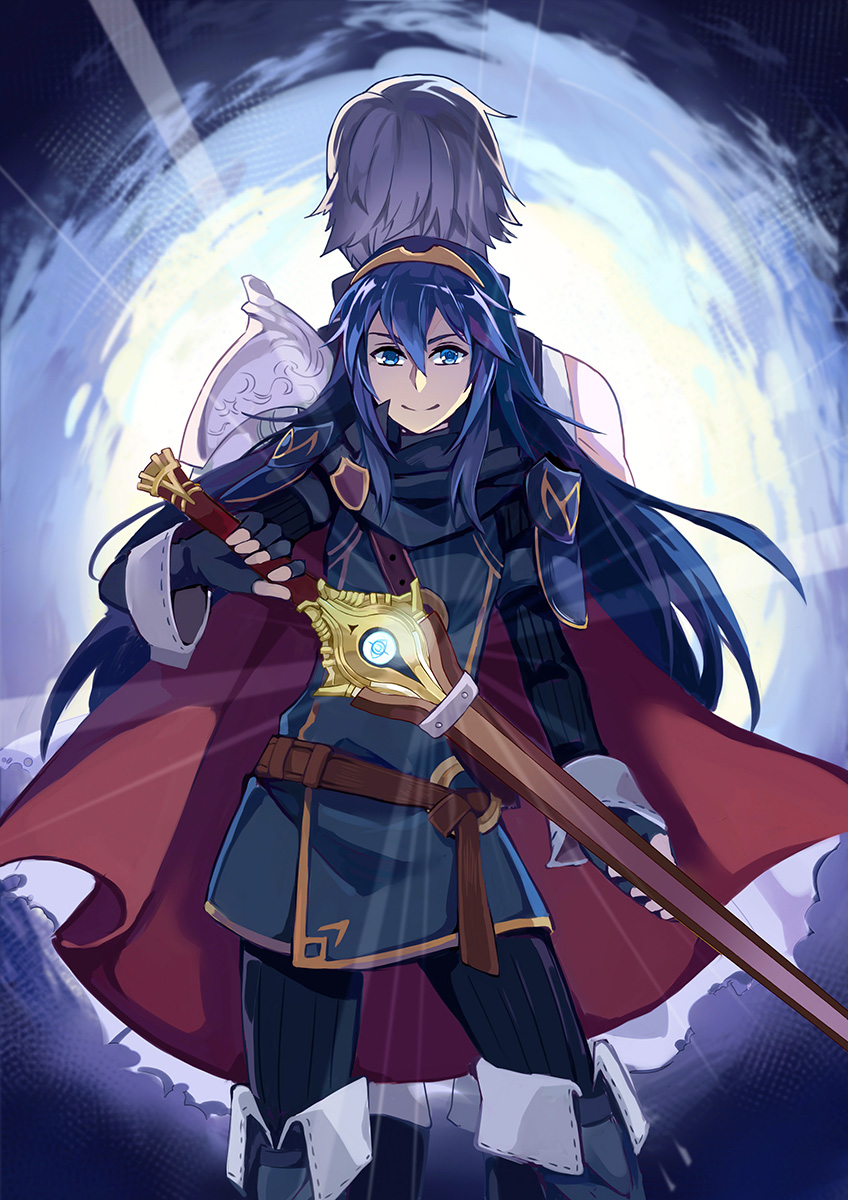 lucina and chrom (fire emblem and 1 more) drawn by nekoka_nekoka
