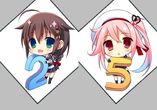 shigure, shigure kai ni, and harusame (kantai collection) drawn by hatori_piyoko