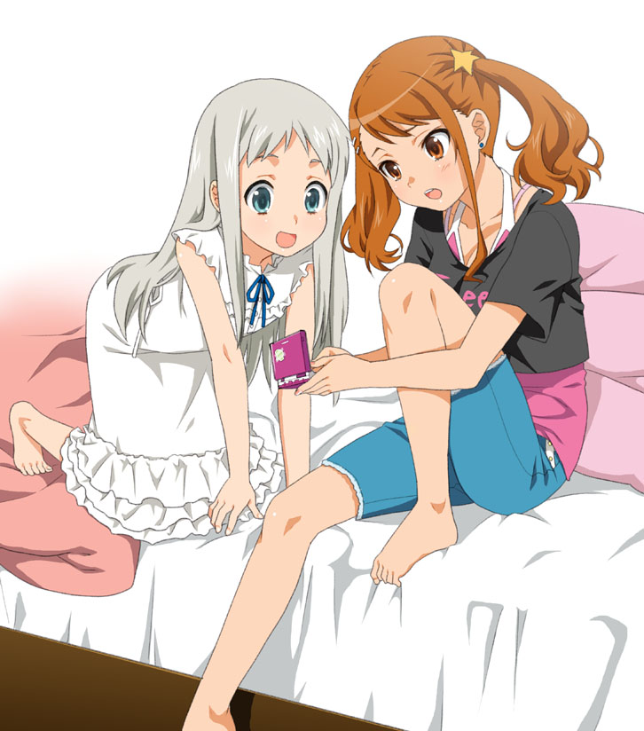 honma meiko and anjou naruko (ano hi mita hana no namae wo bokutachi wa mada shiranai.) drawn by mattaku_mousuke