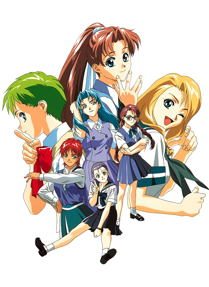 honjou arisa, sakai yuki, asami junko, yasukawa reina, and nakai mami (zenkoku seifuku bishoujo grand prix) drawn by yamada_masaki