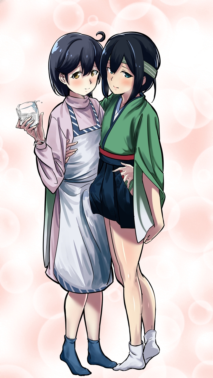 ushio, souryuu, and souryuu kai ni (kantai collection) drawn by doushi_tatsu_to_dekkai_no