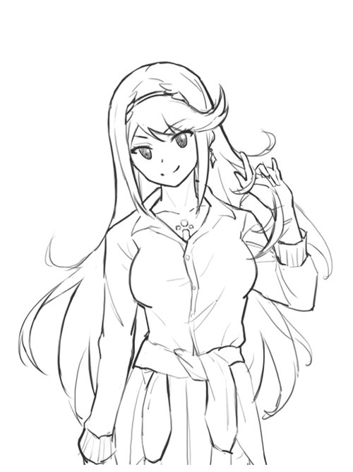 mythra (xenoblade chronicles and 1 more) drawn by kiiro_kimi