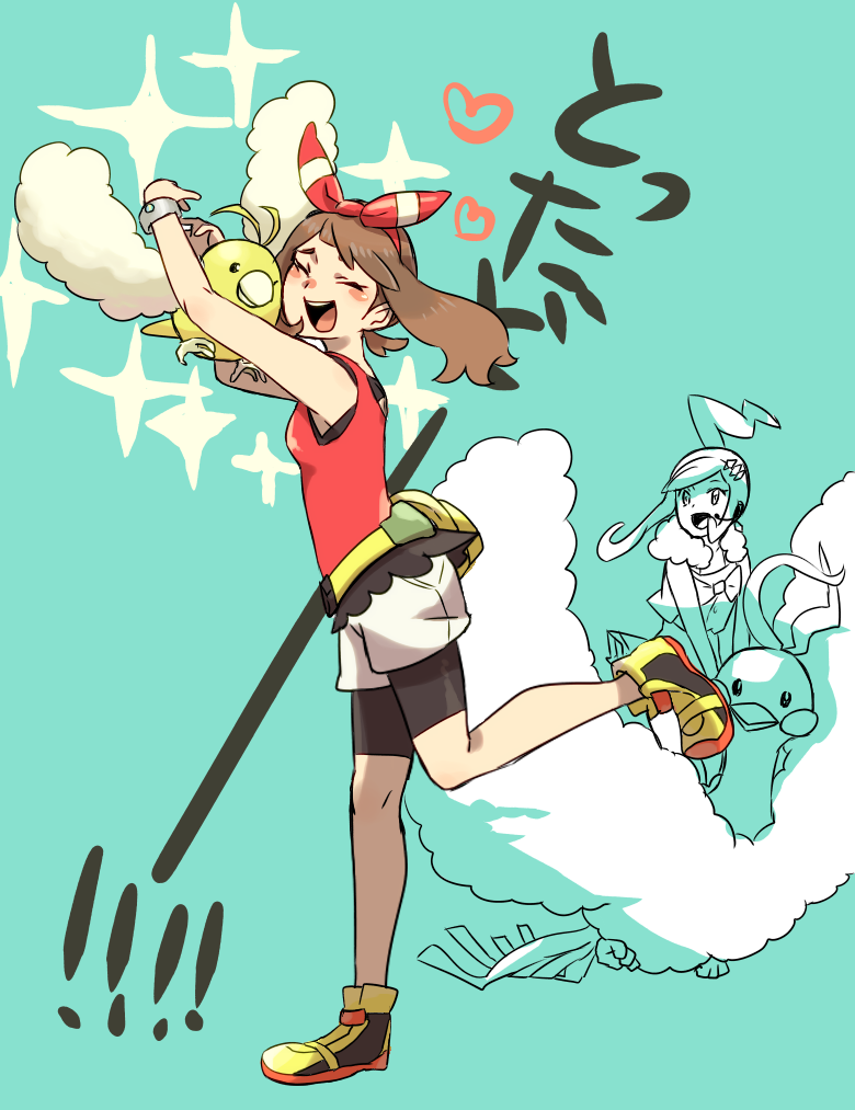 may, altaria, swablu, and lisia (pokemon and 1 more) drawn by mizuto_(o96ap)