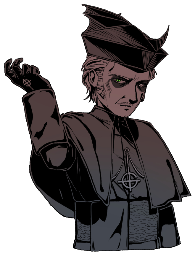 papa emeritus iv and cardinal copia (ghost) drawn by erumil
