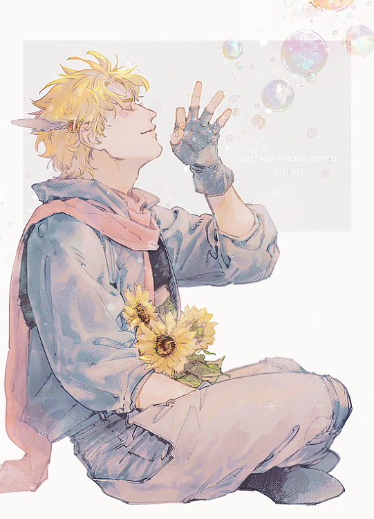 caesar anthonio zeppeli (jojo no kimyou na bouken and 1 more) drawn by edamame_dosukoi