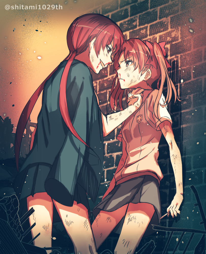 shirai kuroko and musujime awaki (toaru majutsu no index and 1 more) drawn by michimaru_(michi)