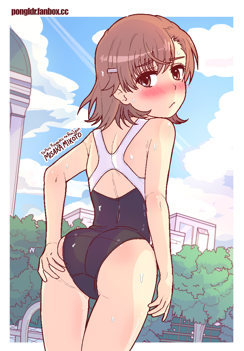 misaka mikoto (toaru majutsu no index and 1 more) drawn by pongldr